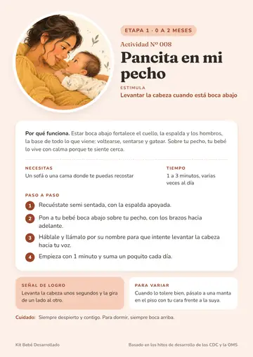 Ficha 008: Pancita en mi pecho